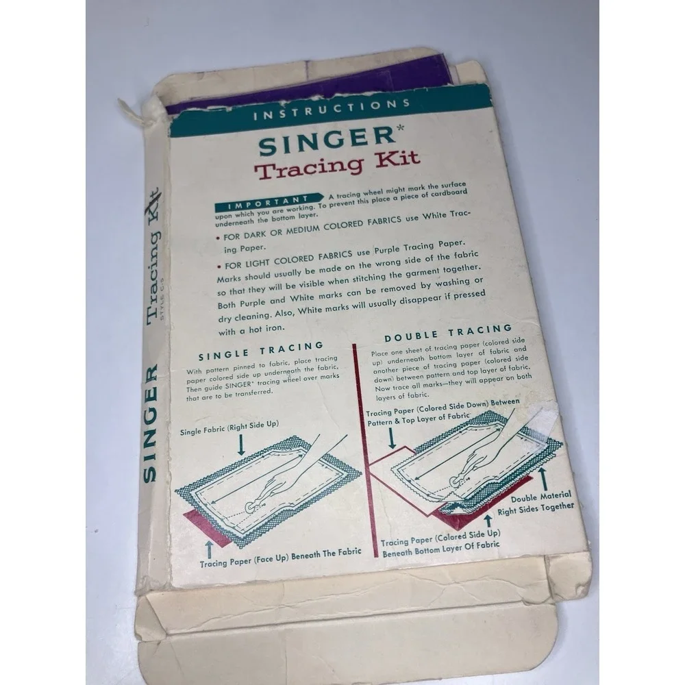 VTG Singer Tracing Kit Style C-5  The Singer Co. Made In USA Used Papers Only